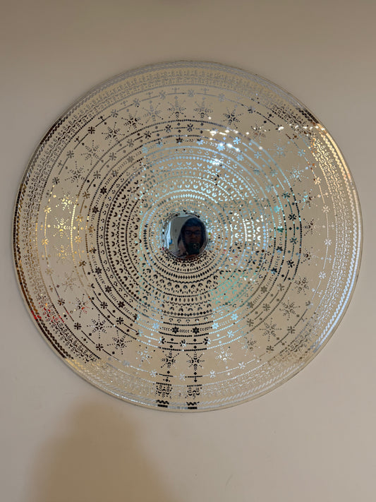 Hand Made Wall Hanging | 5000+ Micro/Small Mirrors | 4 ft x 4 ft x 1 inch