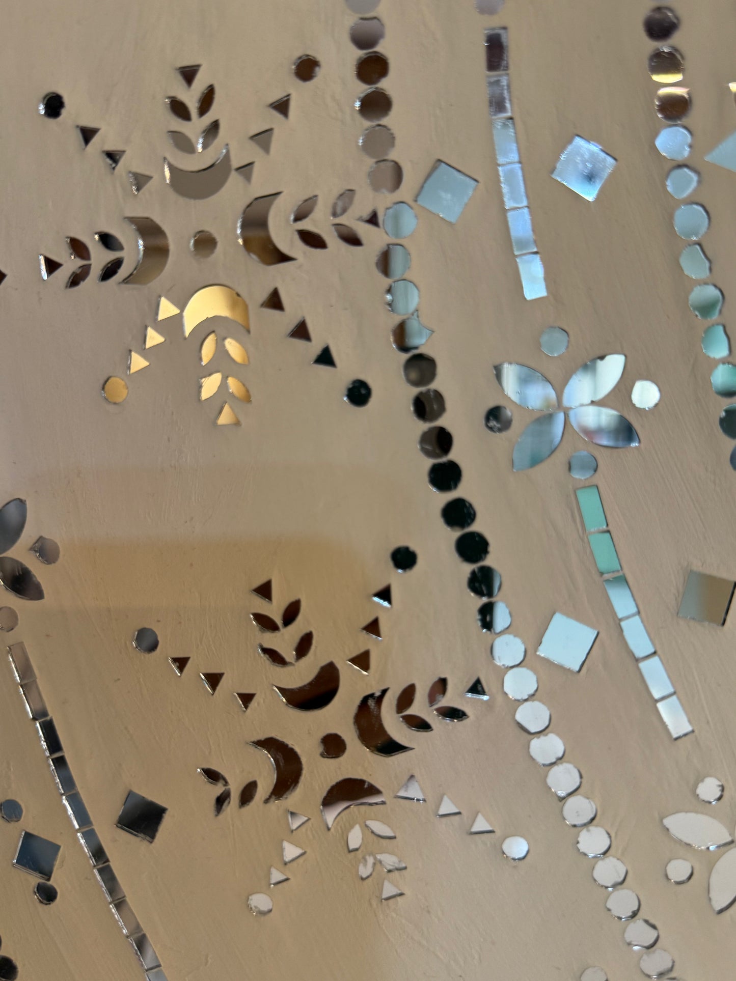 Hand Made Wall Hanging | 5000+ Micro/Small Mirrors | 4 ft x 4 ft x 1 inch